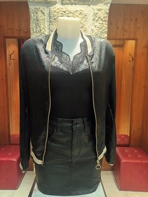 Veste bomber noir