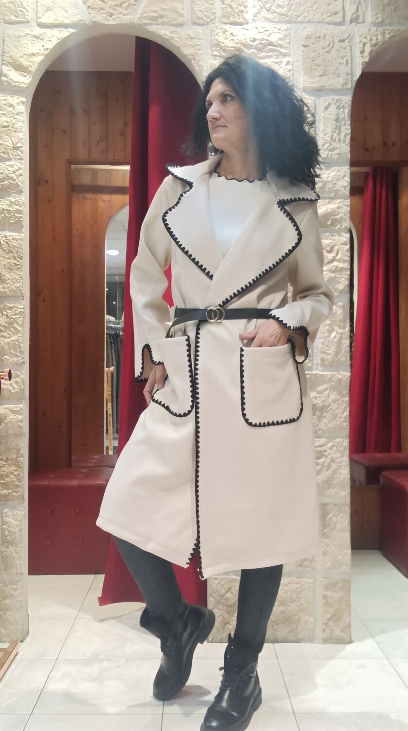 Manteau Betty écru 
