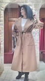 Manteau long Corinne camel