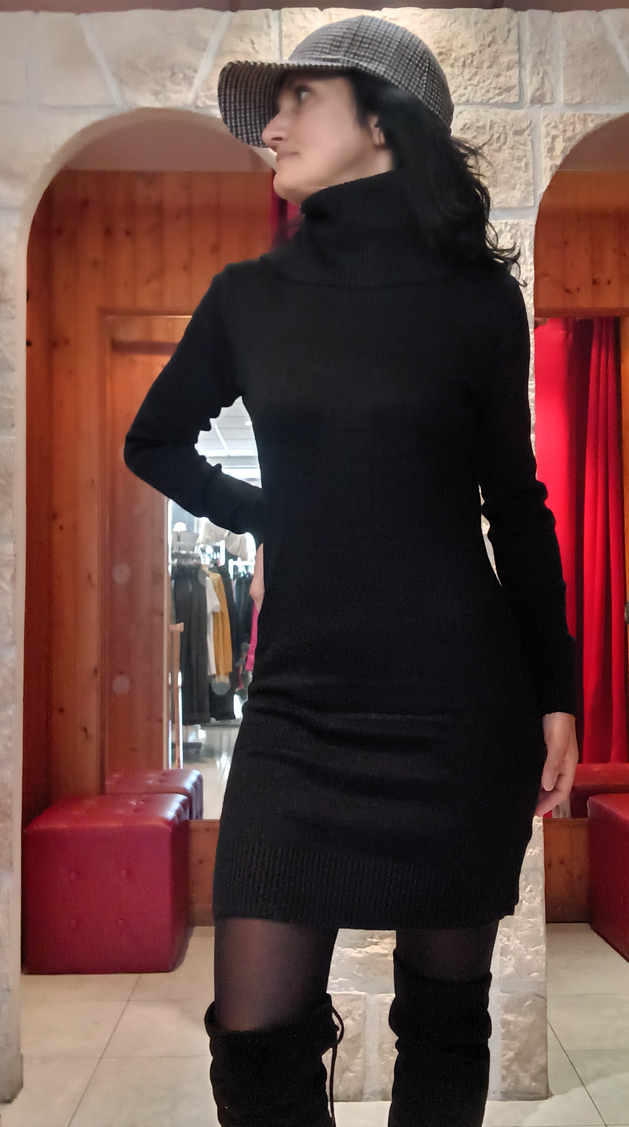 Robe pull Stéphanie noir