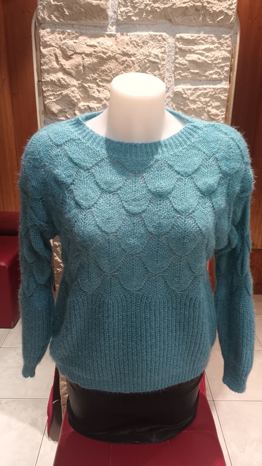 Pull Emma tourquoise 
