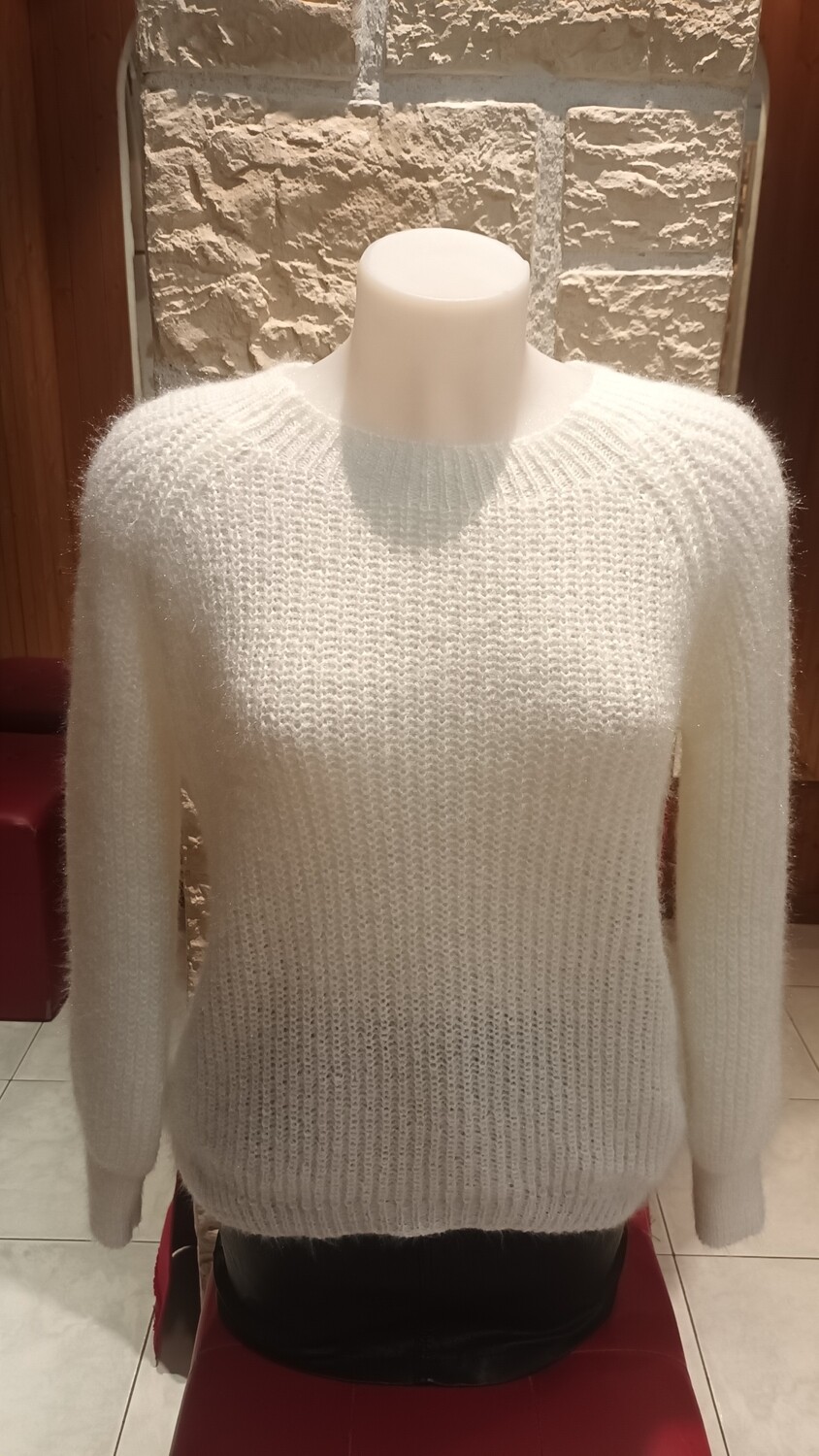 Pull Graziella blanc 
