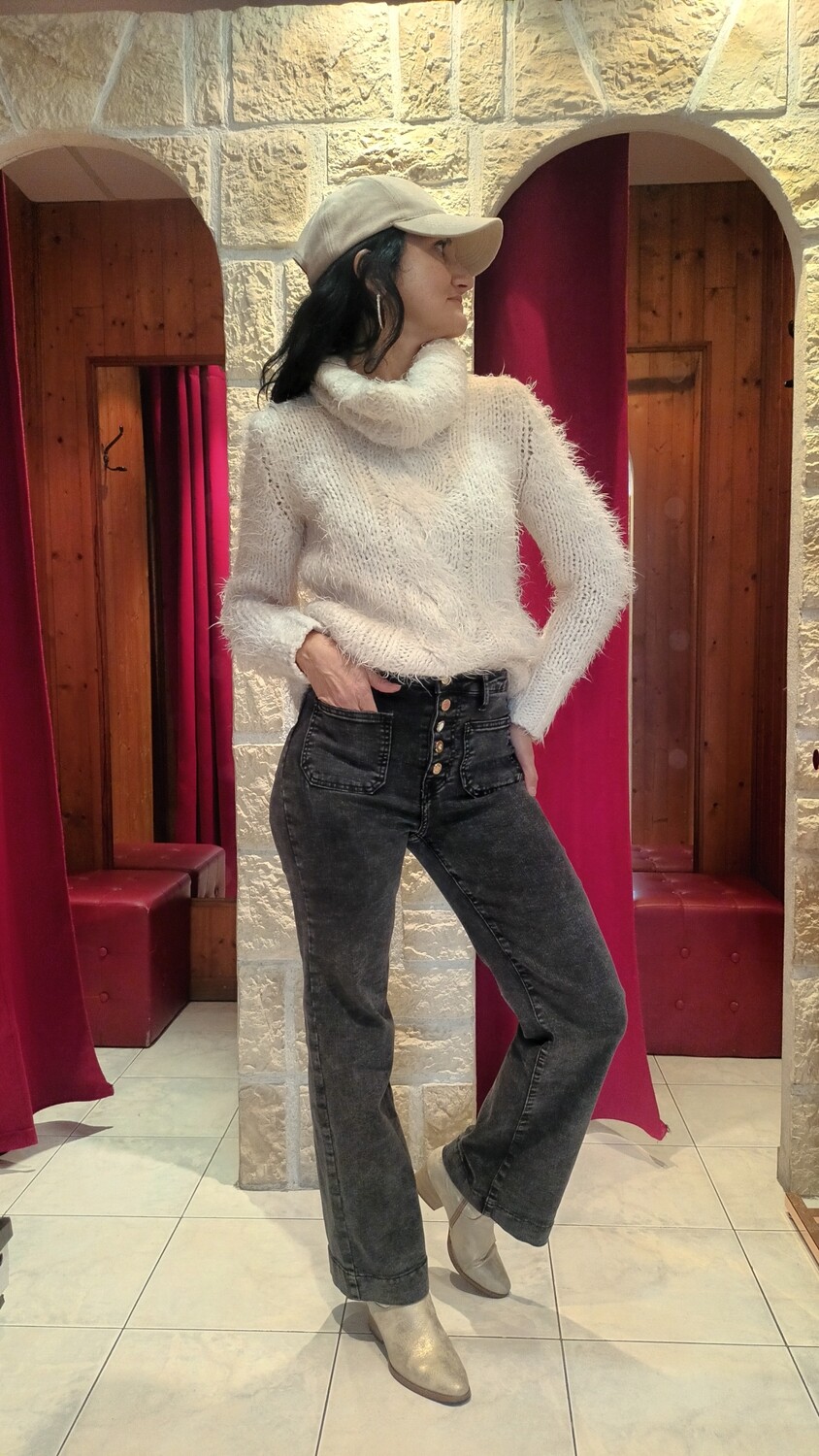 Jean Vintage gris foncé