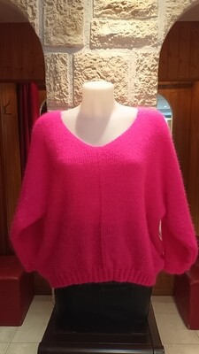 Pull Chauve souris Sara fuchsia 