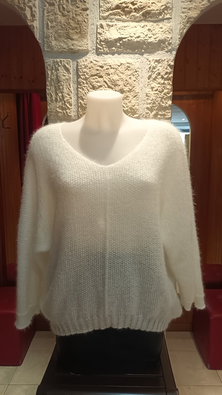 Pull Sara blanc