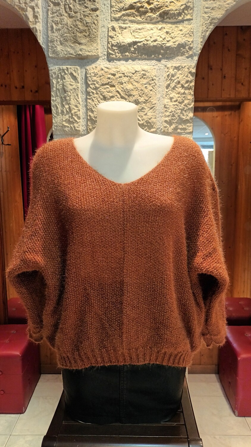 Pull Sara marron 