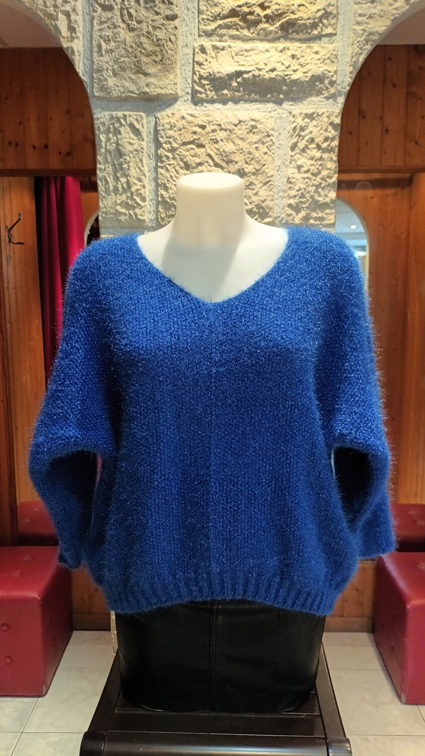 Pull Sara bleu royal 