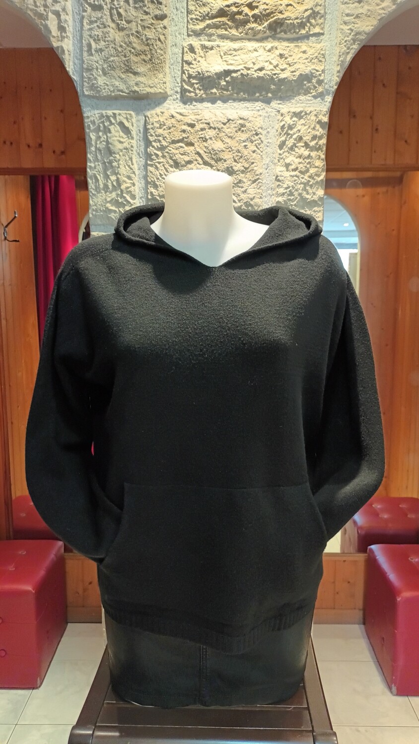 Sweat à capuche noir
