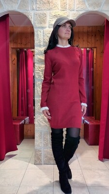 Robe pull Greta brique