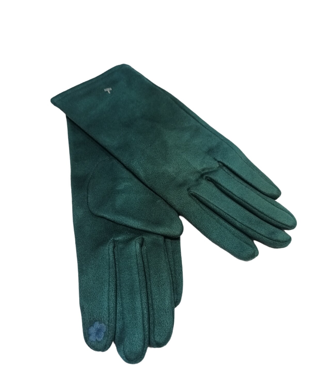 Gants femme suédine vert sapin
