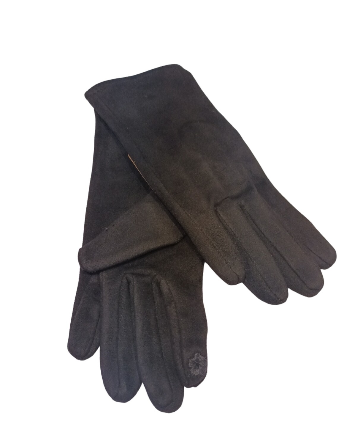 Gants femme suédine noir