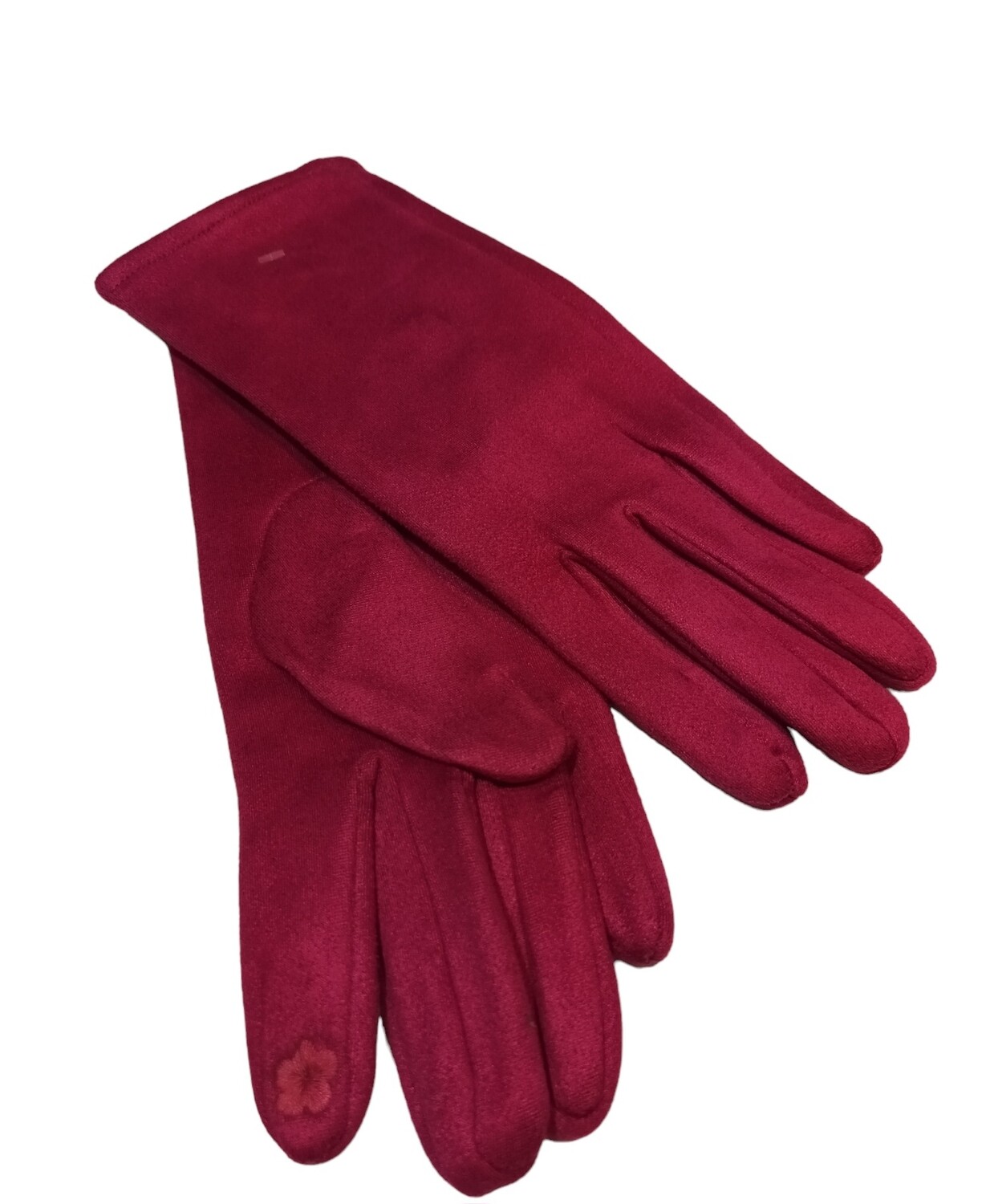 Gants femme suédine rose fuchsia 