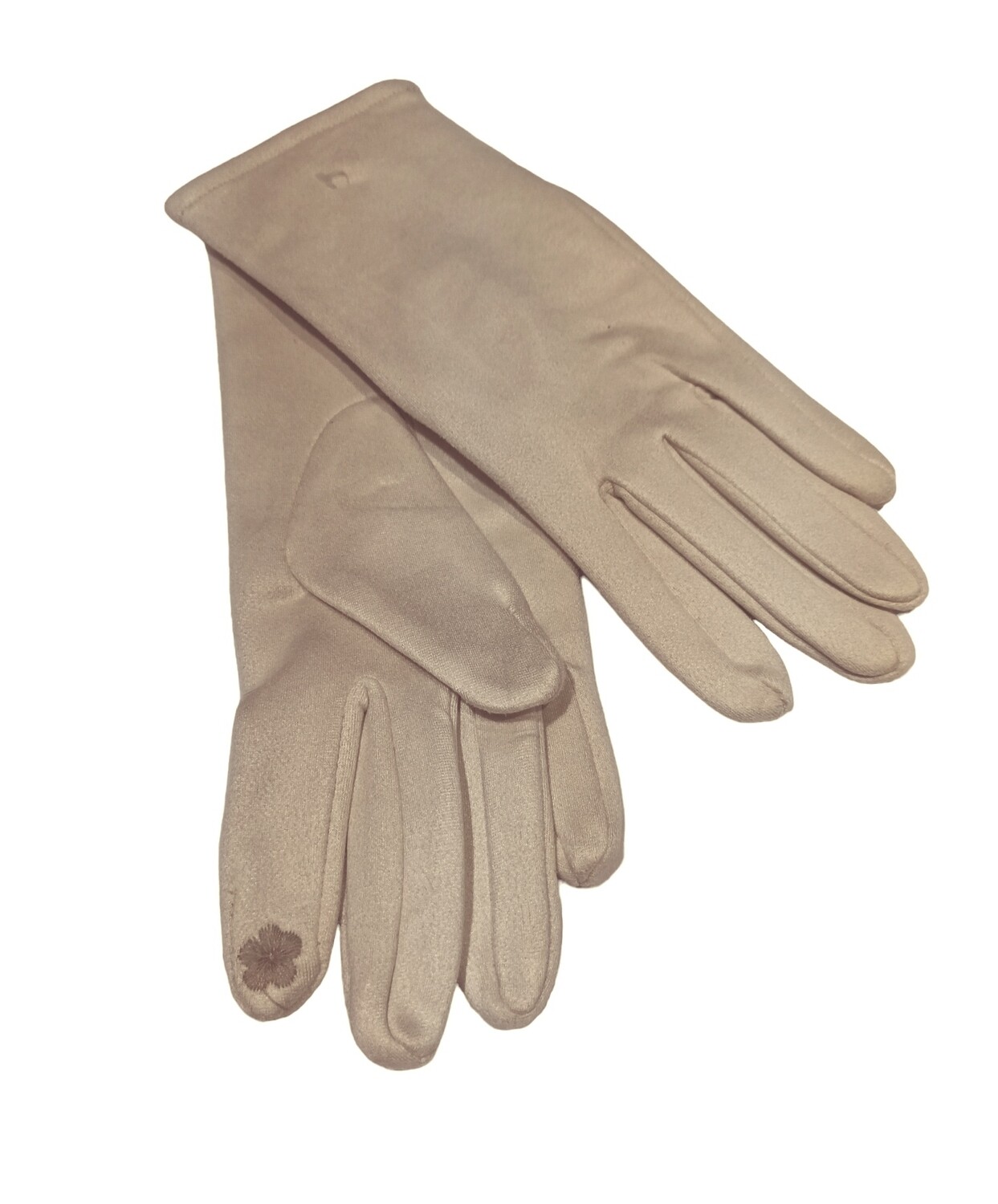 Gants femme suédine écru 