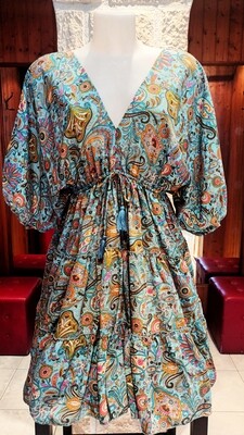 Robe Samira tourquoise 