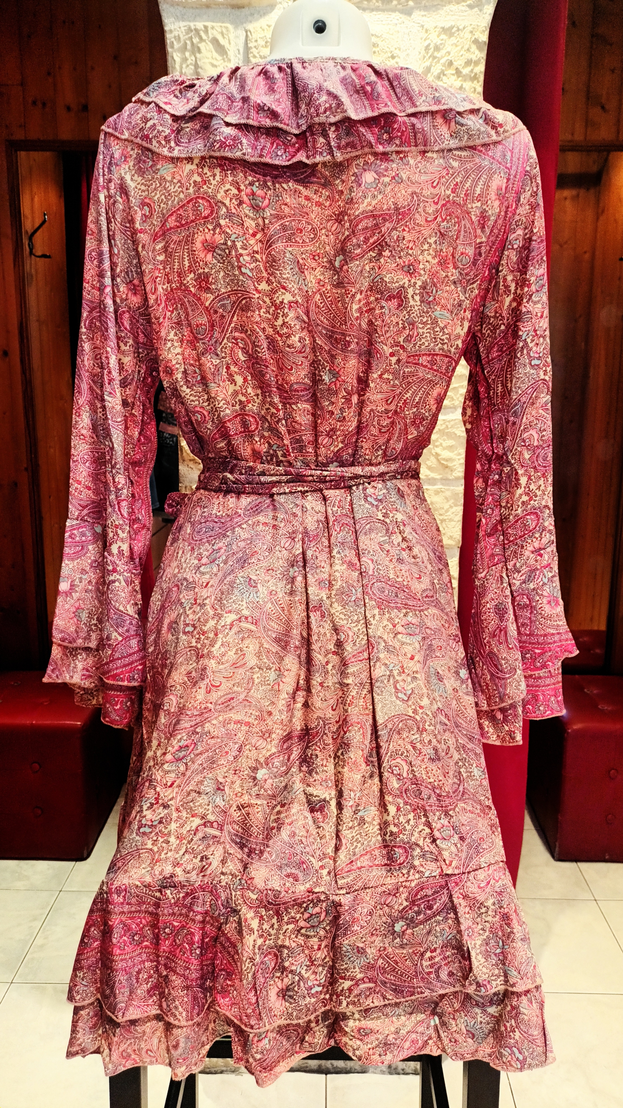 Robe portefeuille rose