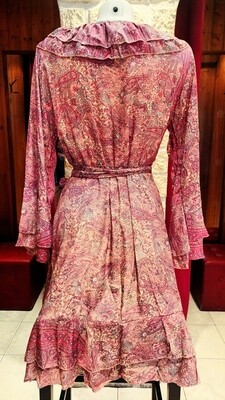 Robe portefeuille rose