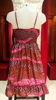Robe bohème Chris imprimé rose