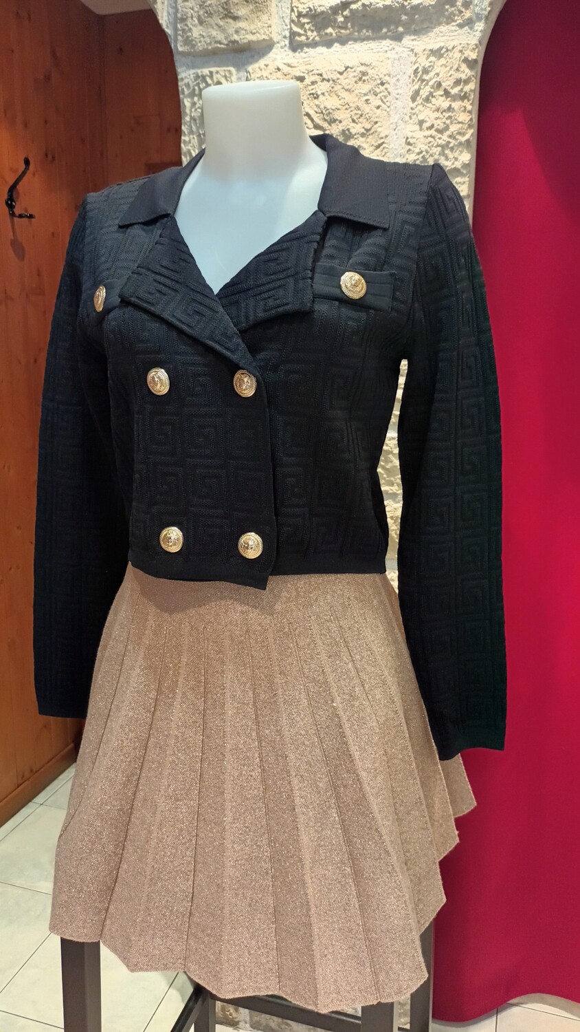 Veste croisée noir