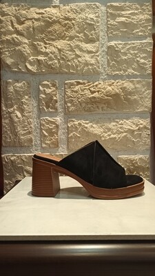 Mules talon noir