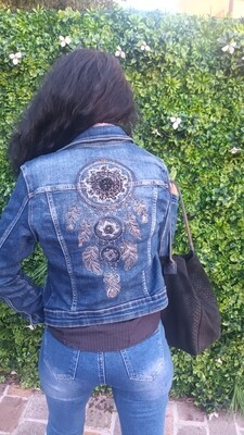 Veste jean denim attrape rêve 