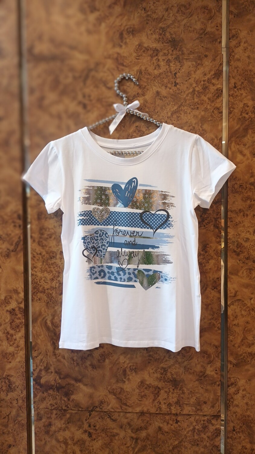 T-shirt Forever bleu