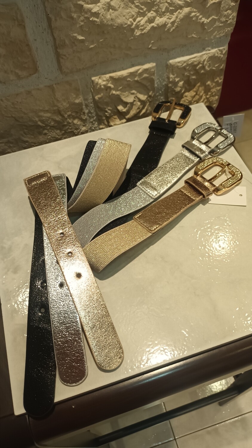 Ceinture élastique irisée