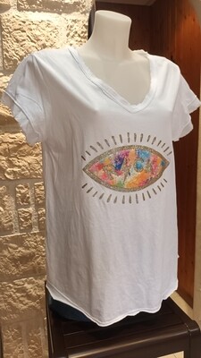 T-shirt Eye blanc 