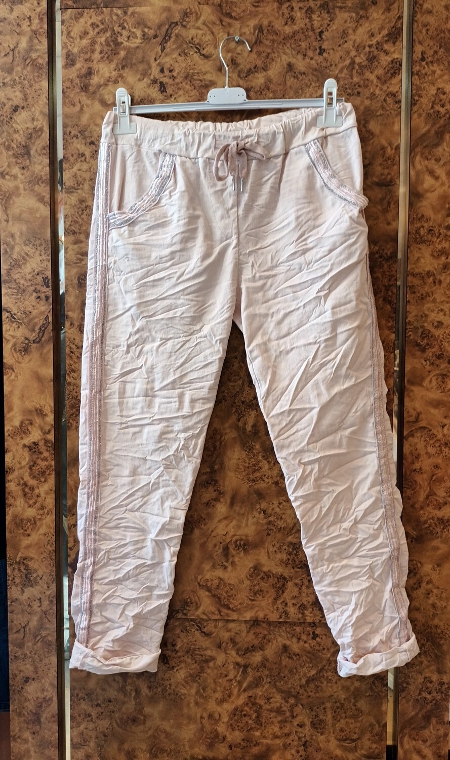 Jogger liseré rose 