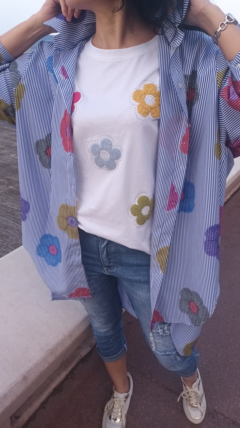 Chemisier Fleuri oversize 