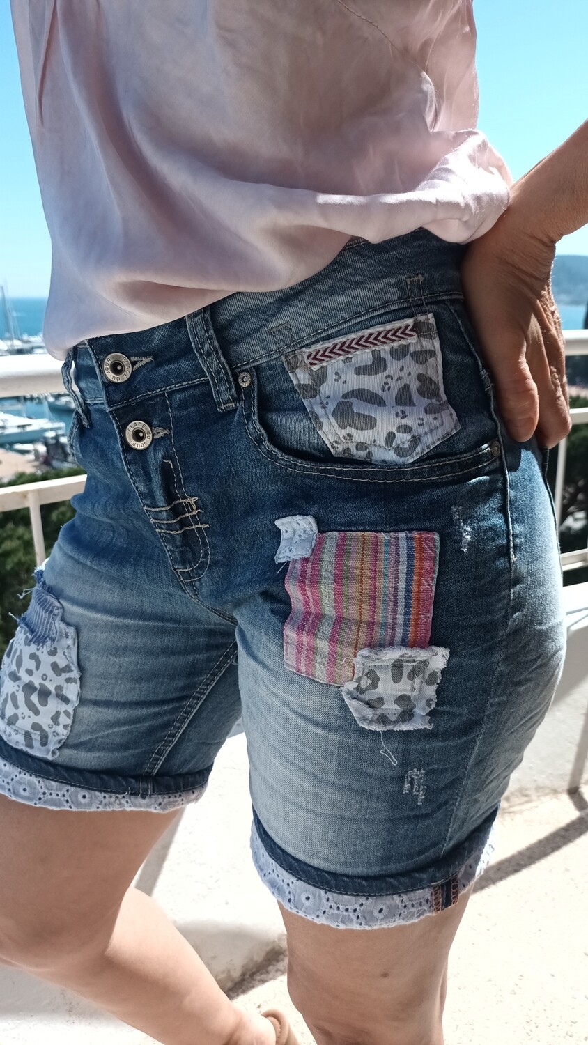 Jean bermuda patch 