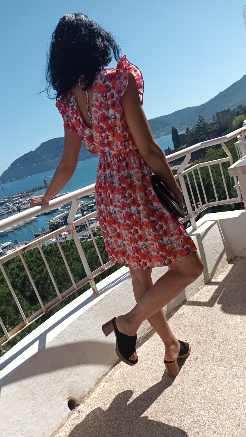 Robe Cinthia courte rouge