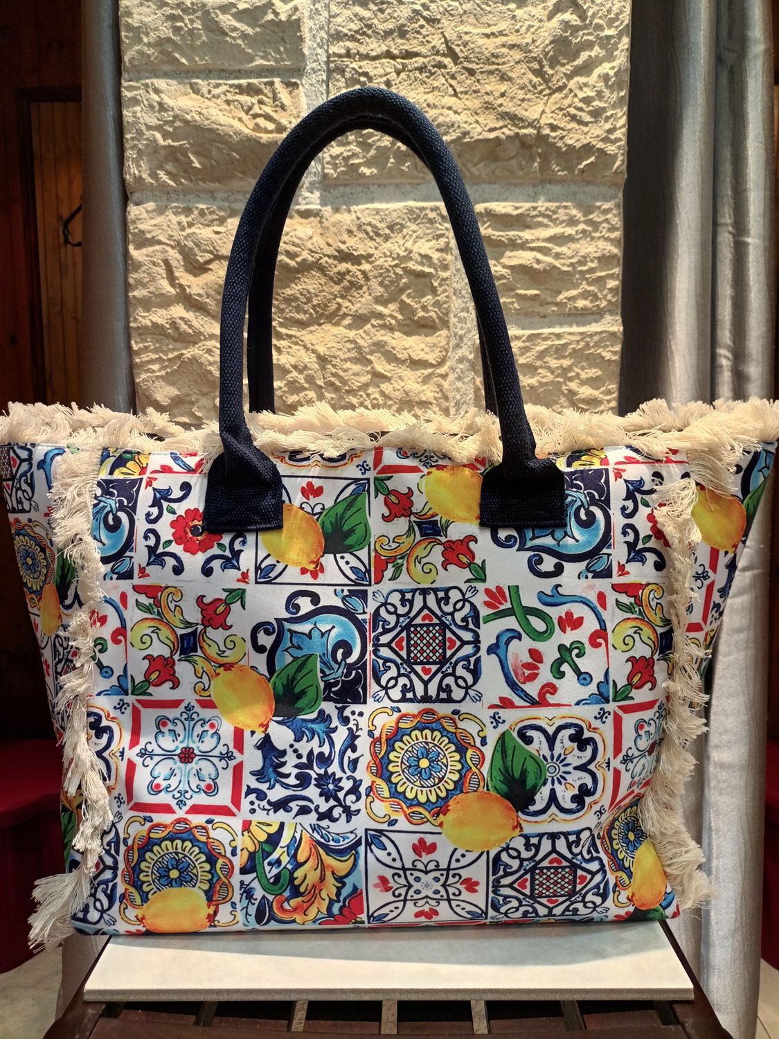 Sac plage Patchwork 