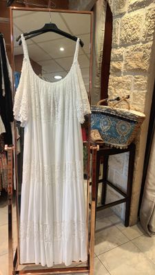 Robe longue Ibiza blanc