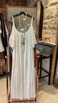 Robe longue Ibiza blanc