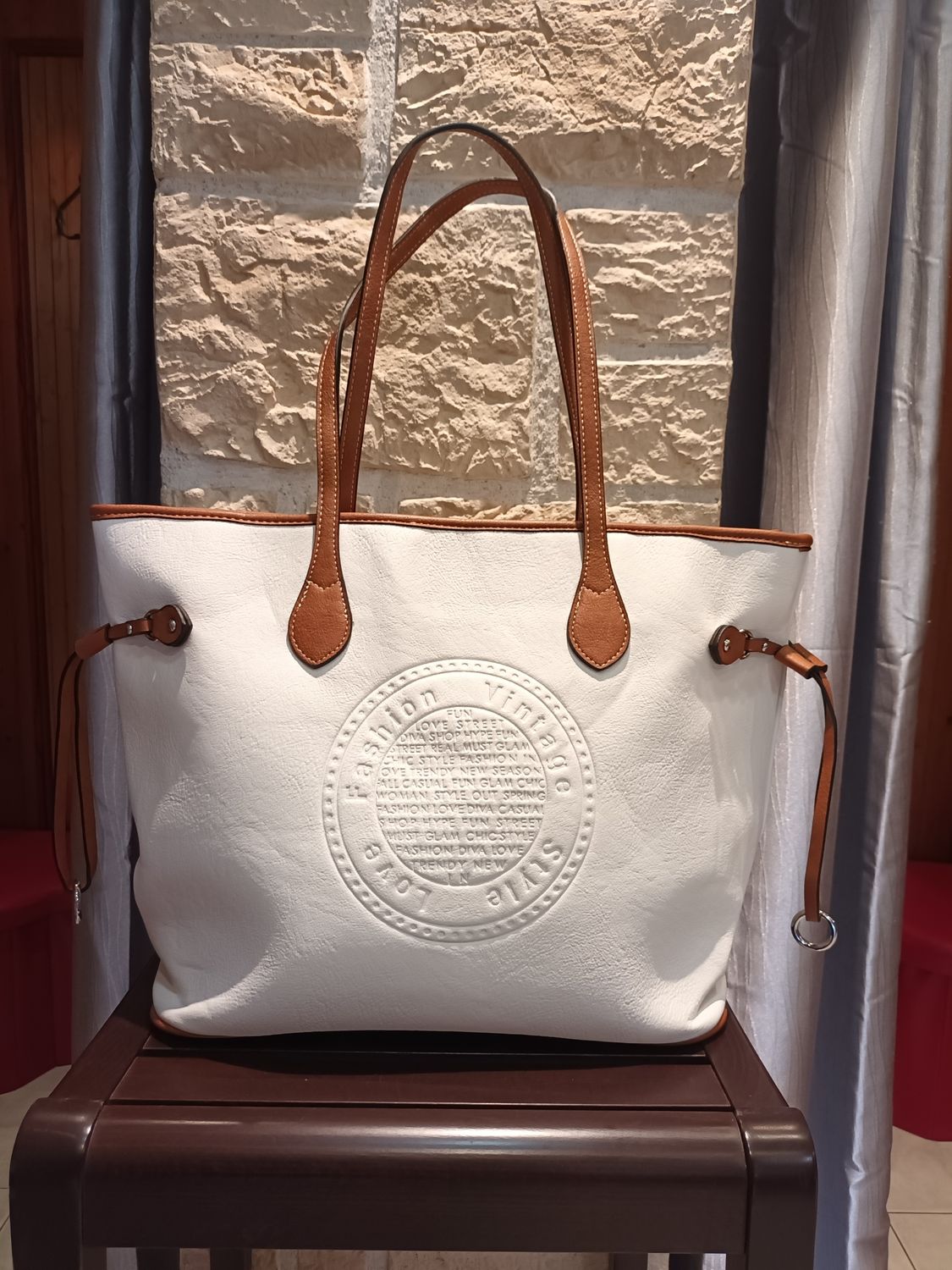 Sac cabas casual blanc 