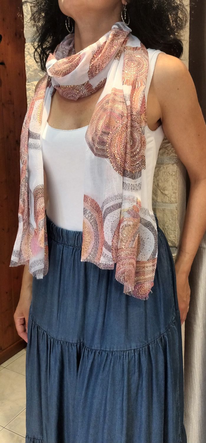 Foulard Desi blanc 