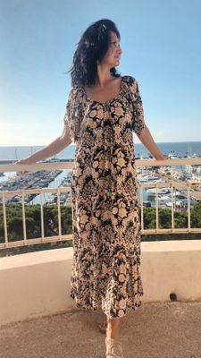 Robe longue Karen noir 