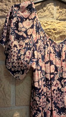 Robe midi Karen bleu marine 