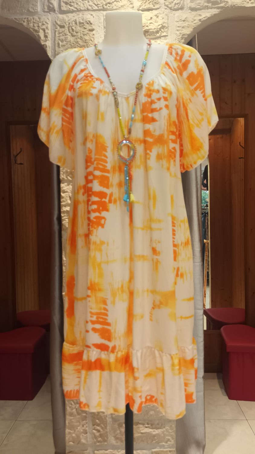 Robe Tie Dye orange