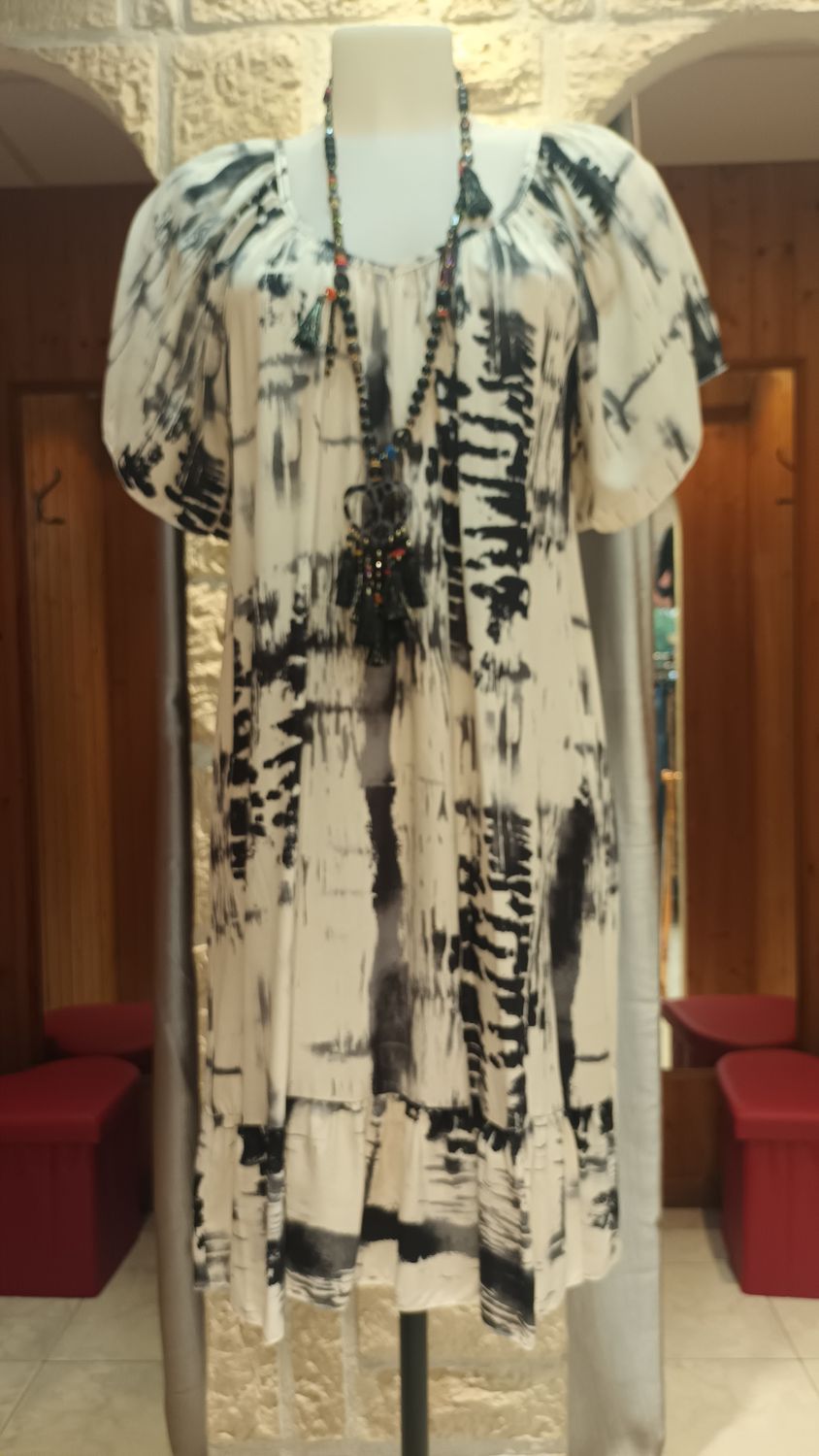 Robe Tie Dye noir