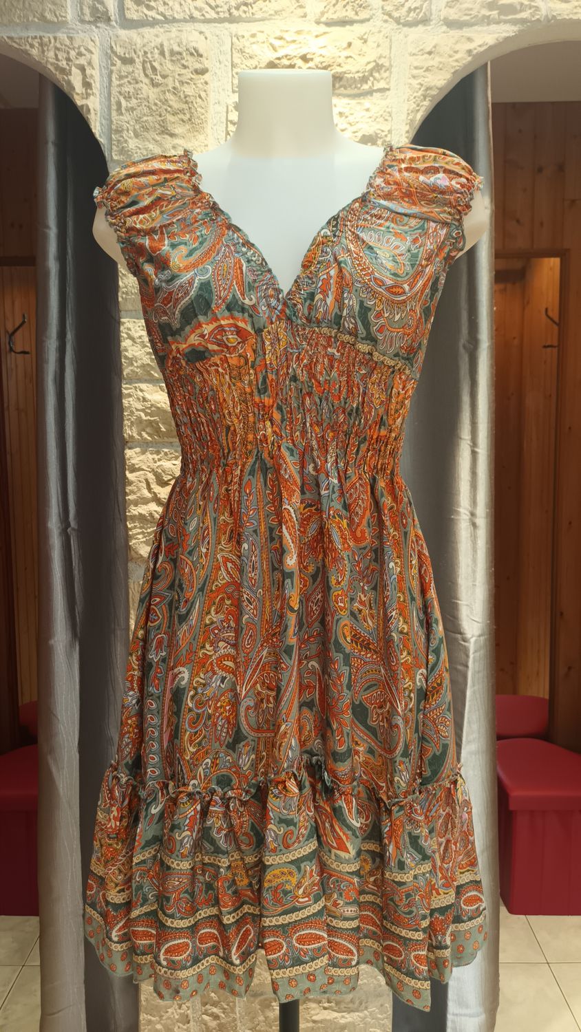 Robe courte Pasley orange 
