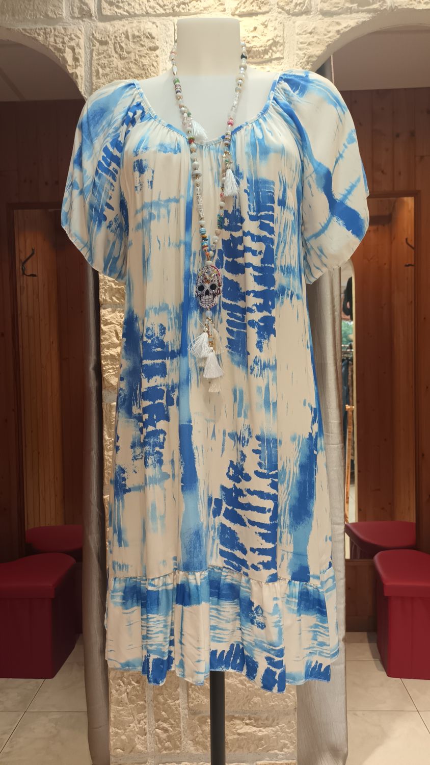 Robe Tie Dye bleu 