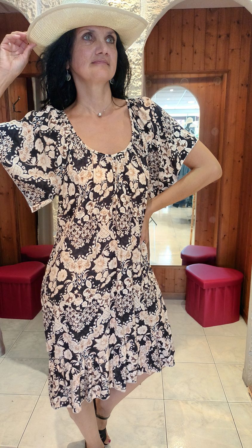 Robe midi Karen noir 
