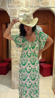 Robe longue Karen vert