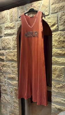 Robe longue Amour terracotta
