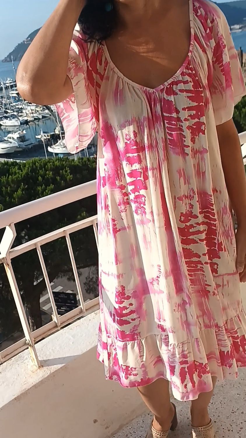 Robe tie and dye rose hotsell