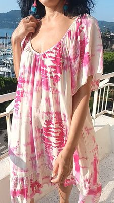 Robe Tie Dye rose