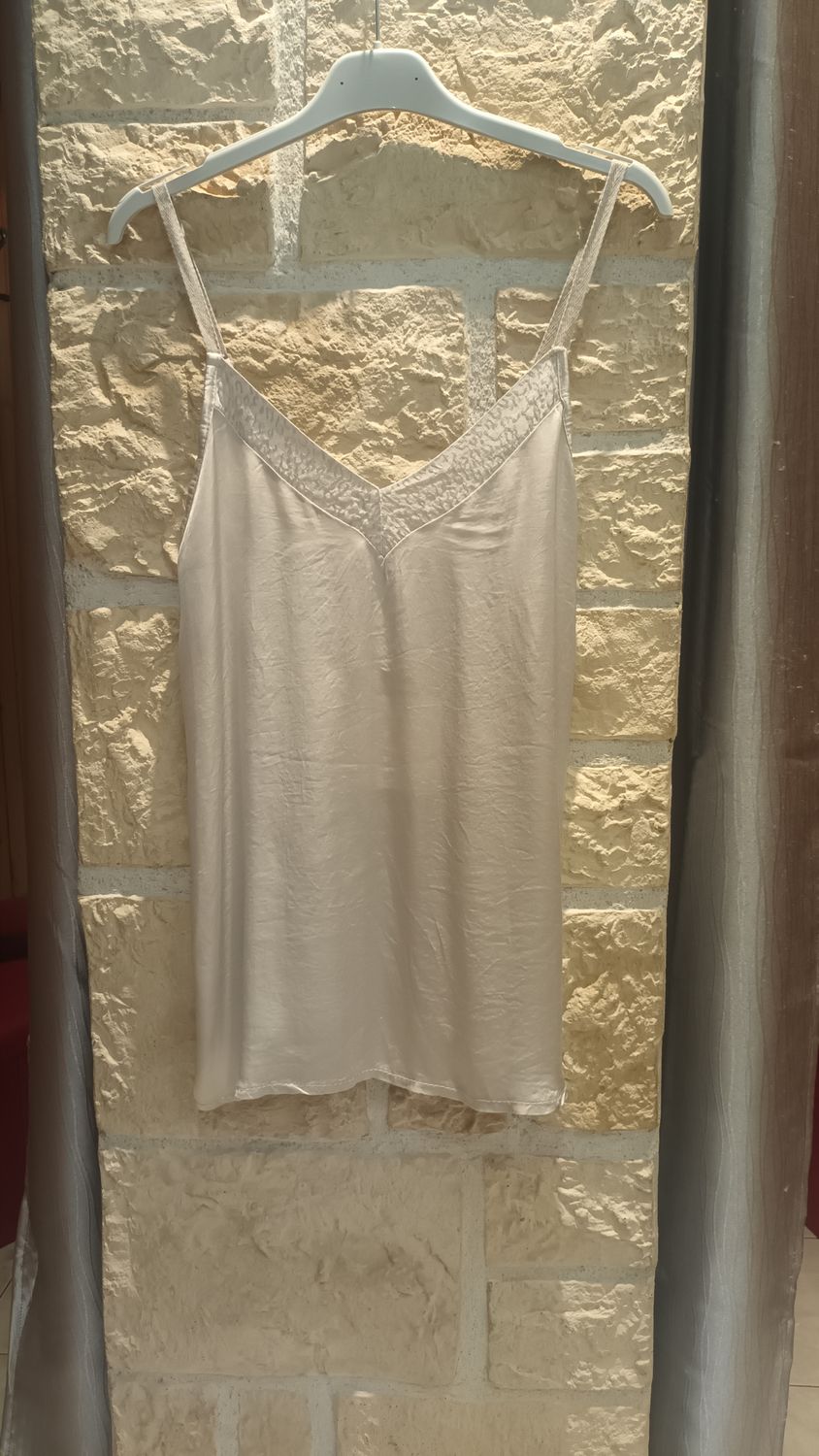 Top satin beige
