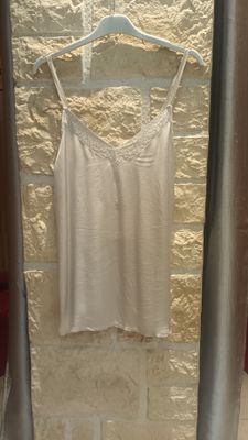 Top satin beige
