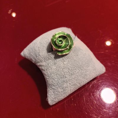 Bague Caracol vert
